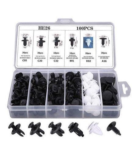 Kit Universal de Clips para Autos – Repará Fácil, Ahorrá Más 🚗💥