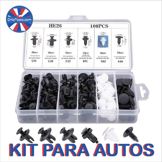 Kit Universal de Clips para Autos – Repará Fácil, Ahorrá Más 🚗💥