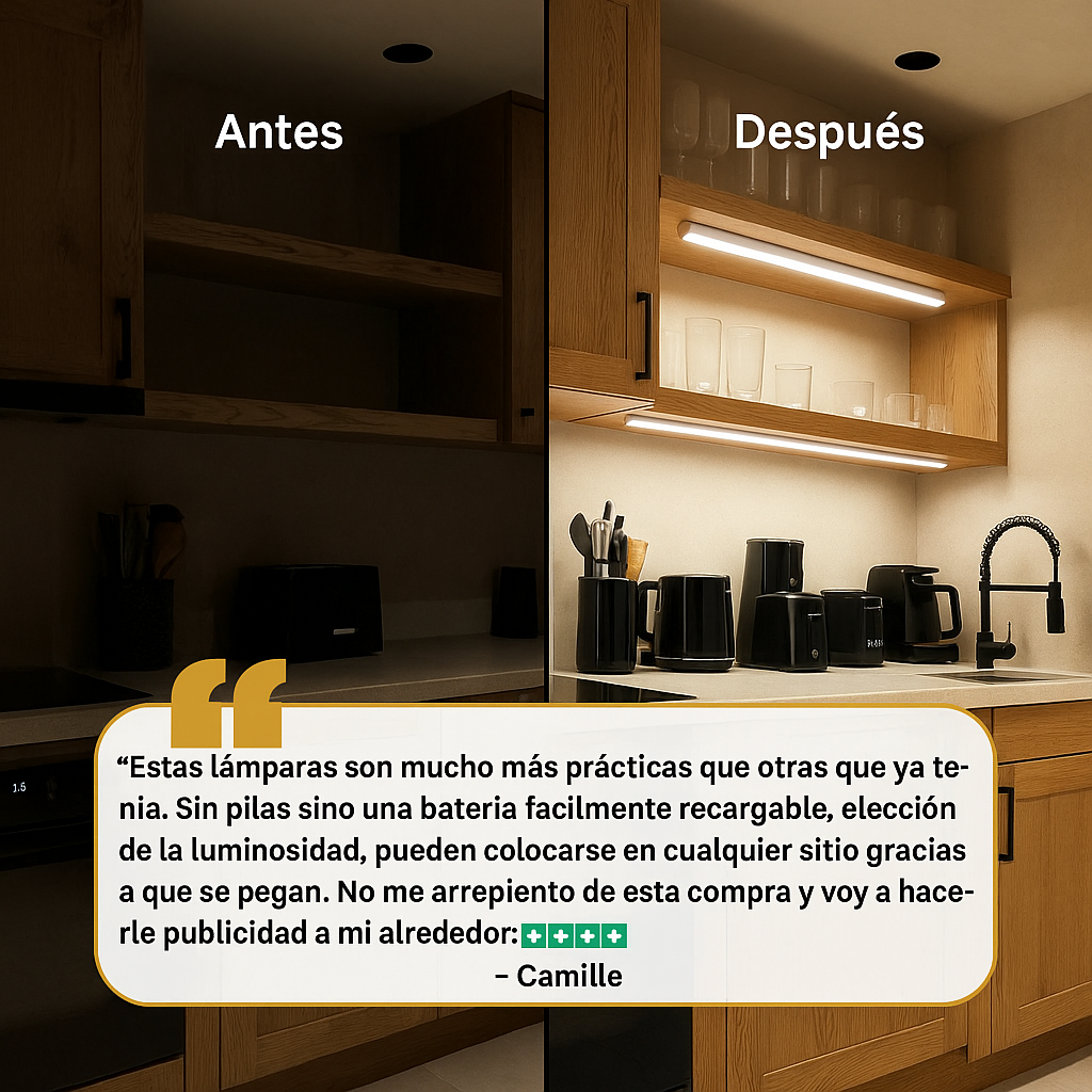 Lumins 3.0™ | Tira de luz LED inalámbrica con detector de movimiento