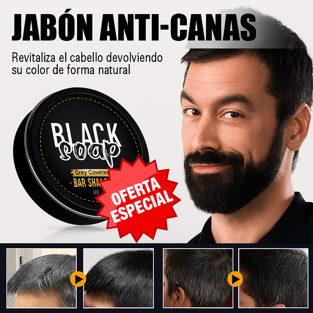 Oscurece Canas de Forma Natural – Para Cabello, Barba y Cejas