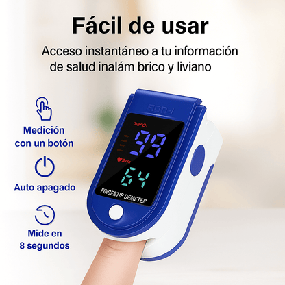 Oxímetro Digital de Pulso – Controla tu oxígeno y cuida tu salud en segundos
