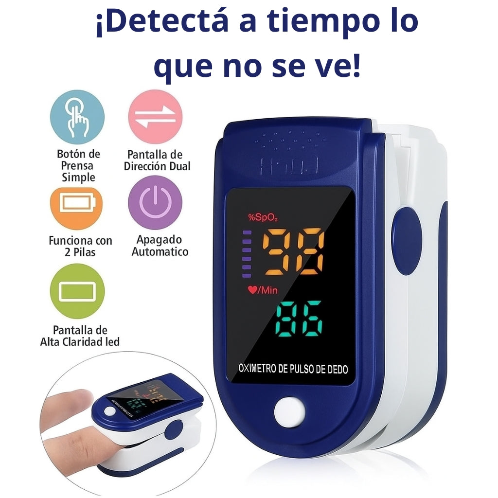 Oxímetro Digital de Pulso – Controla tu oxígeno y cuida tu salud en segundos