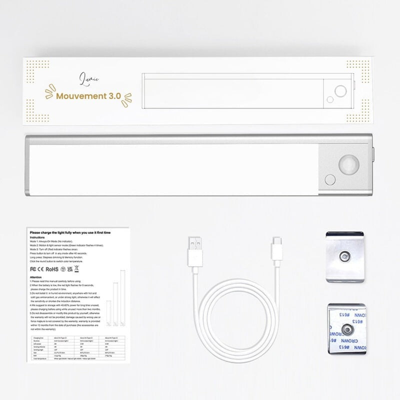 Lumins 3.0™ | Tira de luz LED inalámbrica con detector de movimiento